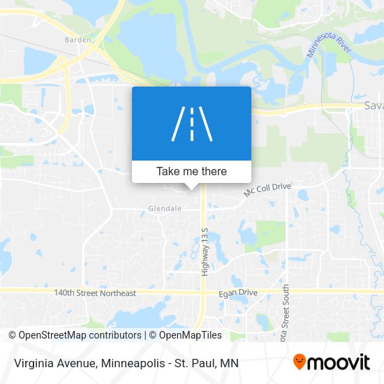 Virginia Avenue map