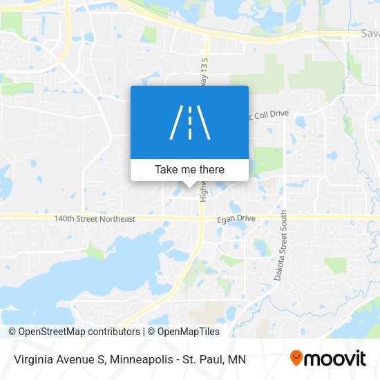 Virginia Avenue S map