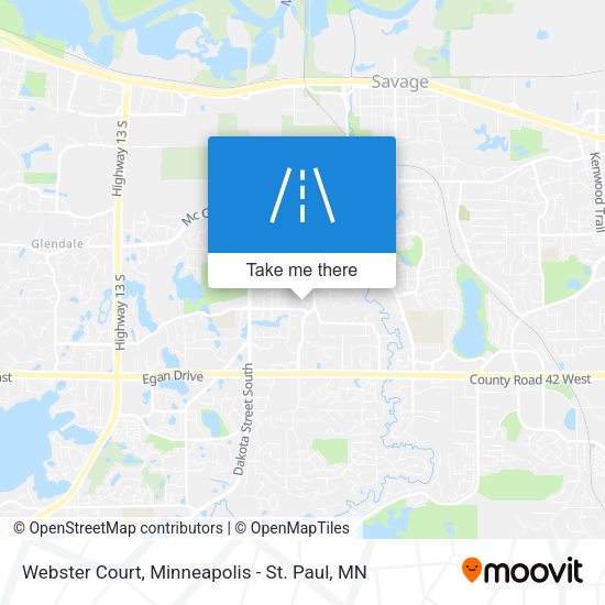 Webster Court map