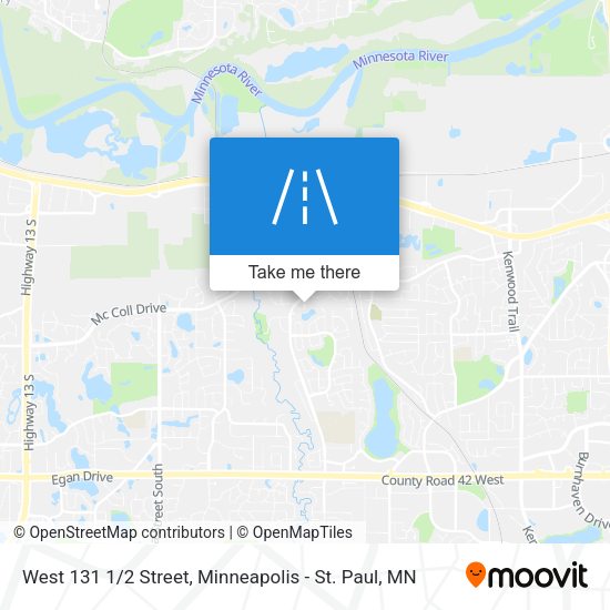 Mapa de West 131 1/2 Street