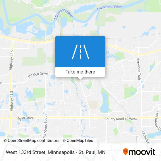 West 133rd Street map