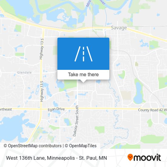Mapa de West 136th Lane