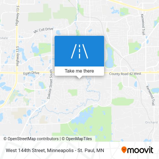 West 144th Street map