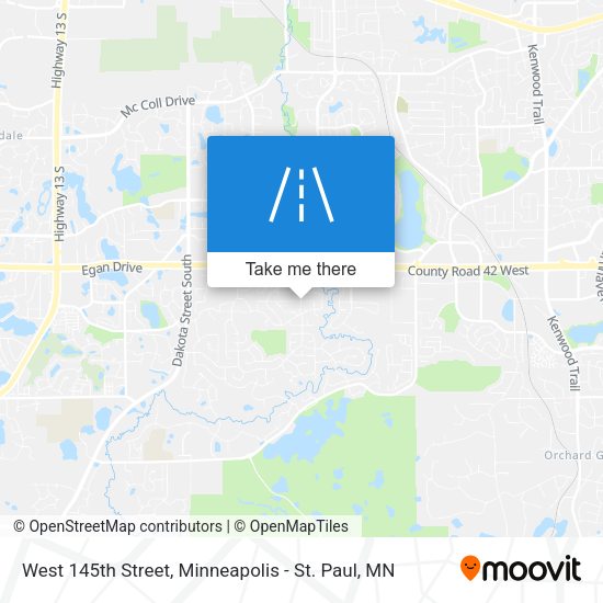 West 145th Street map