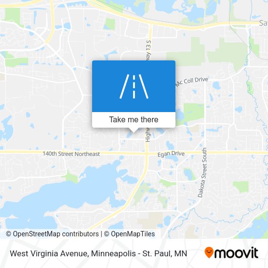 Mapa de West Virginia Avenue