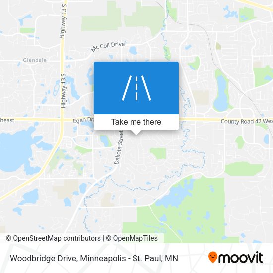 Mapa de Woodbridge Drive