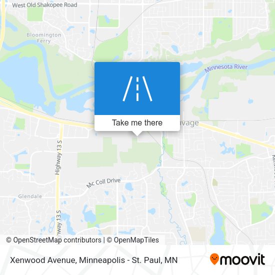 Mapa de Xenwood Avenue