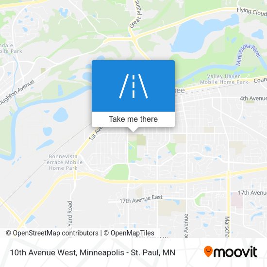 Mapa de 10th Avenue West