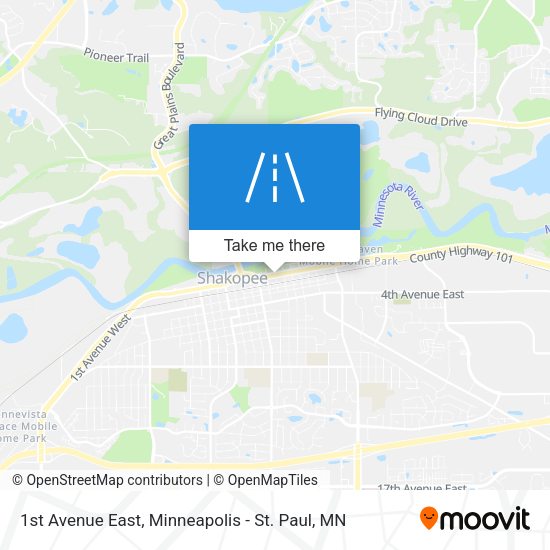 1st Avenue East map