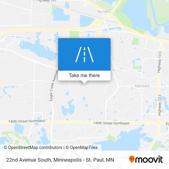 22nd Avenue South map