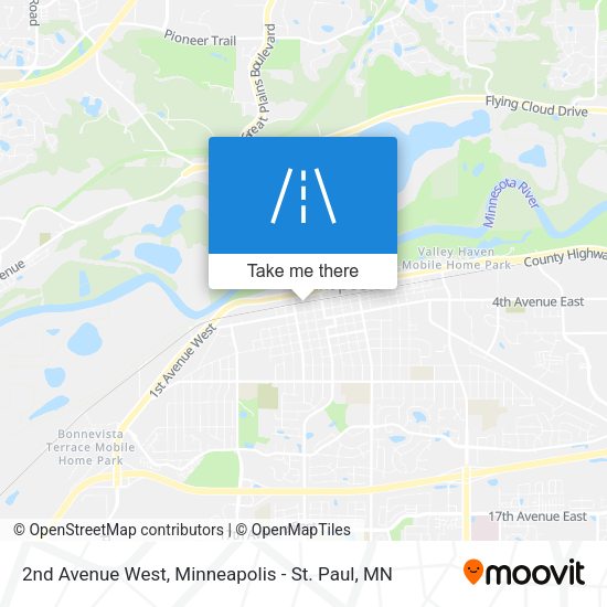 2nd Avenue West map