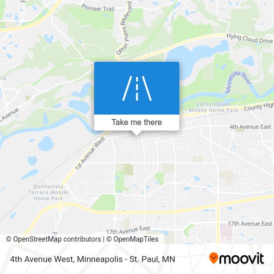4th Avenue West map