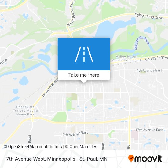 7th Avenue West map