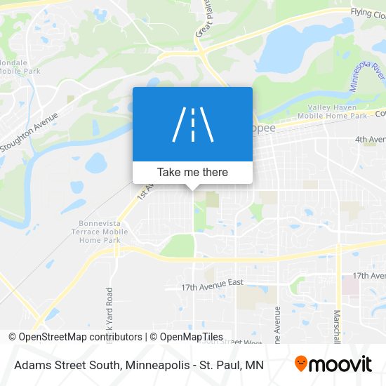 Mapa de Adams Street South