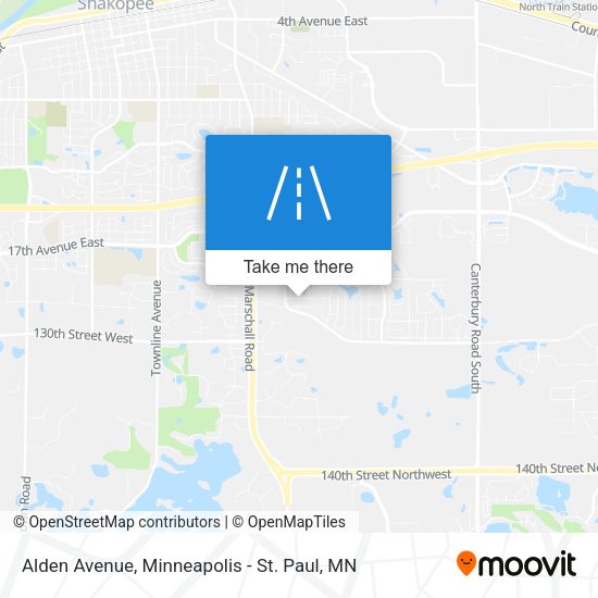 Alden Avenue map