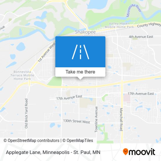 Applegate Lane map