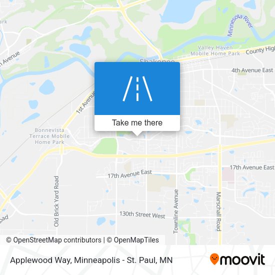 Applewood Way map