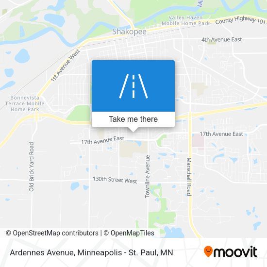 Ardennes Avenue map