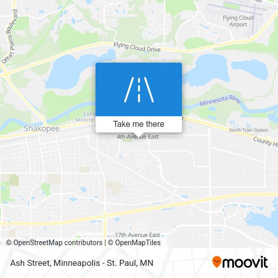 Ash Street map