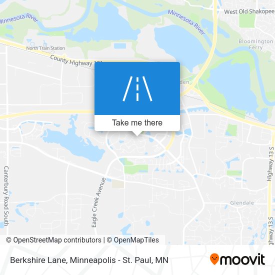 Berkshire Lane map