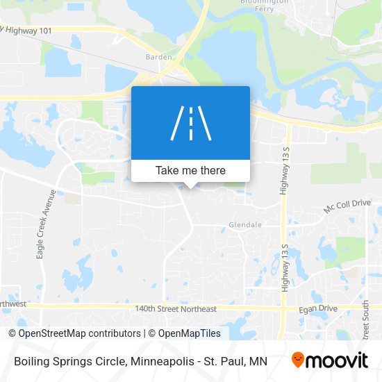Boiling Springs Circle map