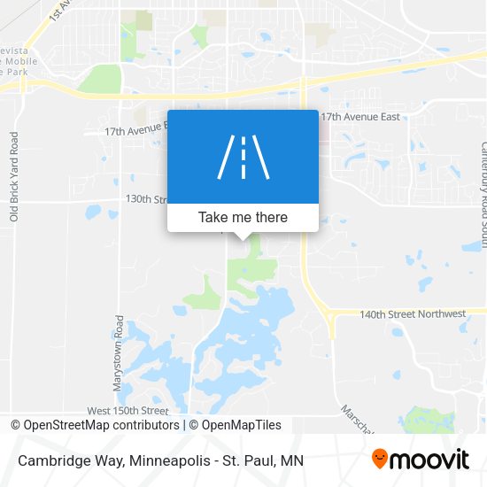 Cambridge Way map