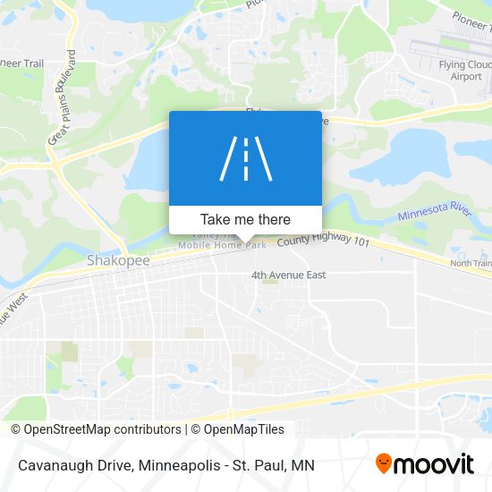 Cavanaugh Drive map