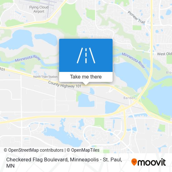 Mapa de Checkered Flag Boulevard