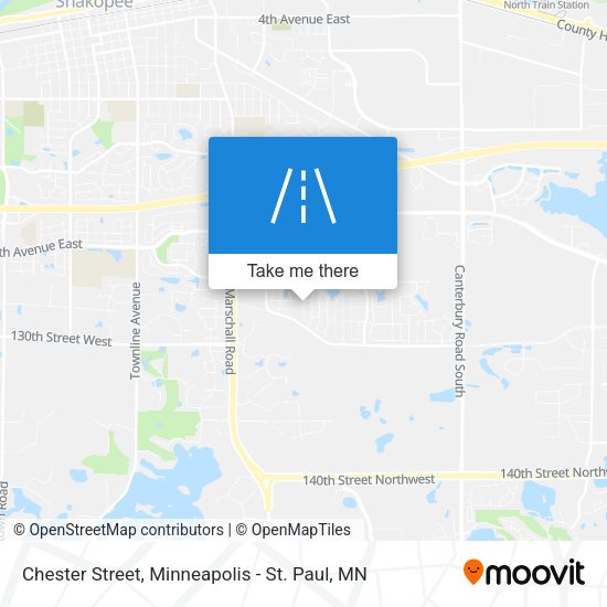 Mapa de Chester Street