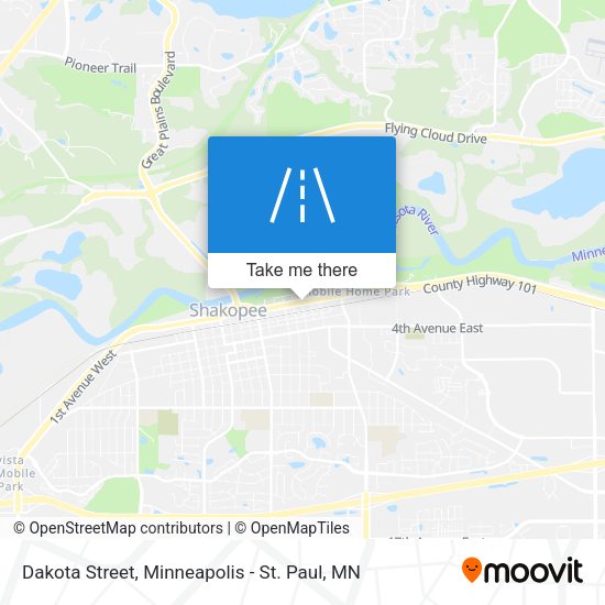 Dakota Street map
