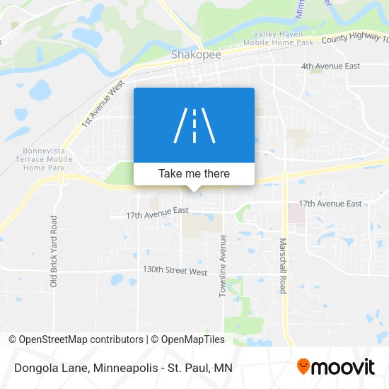 Mapa de Dongola Lane