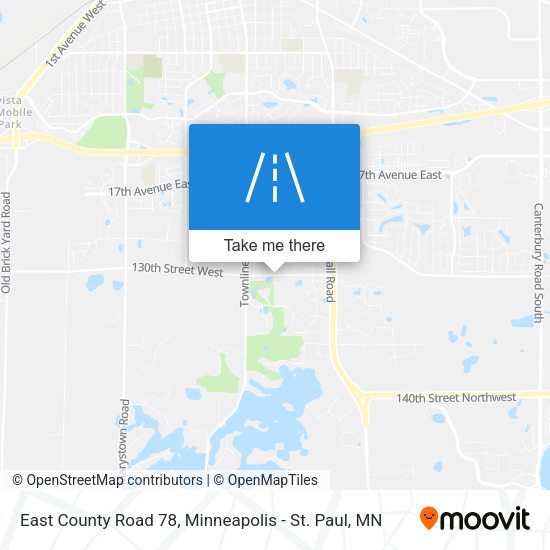 East County Road 78 map