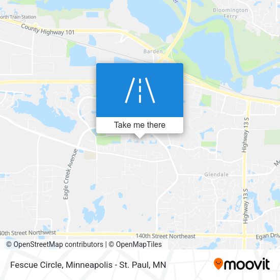 Fescue Circle map
