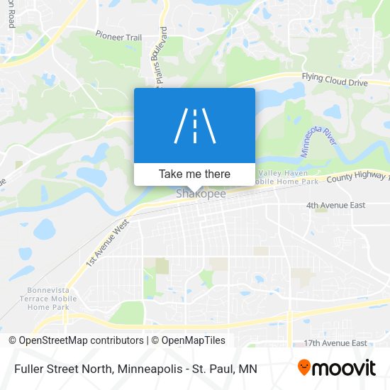 Mapa de Fuller Street North