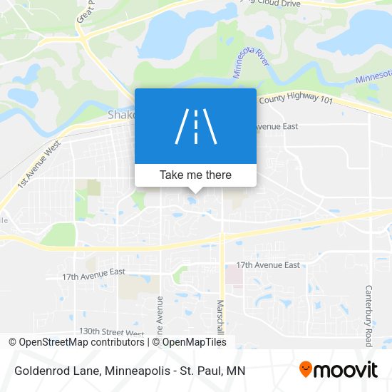 Goldenrod Lane map