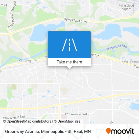 Greenway Avenue map