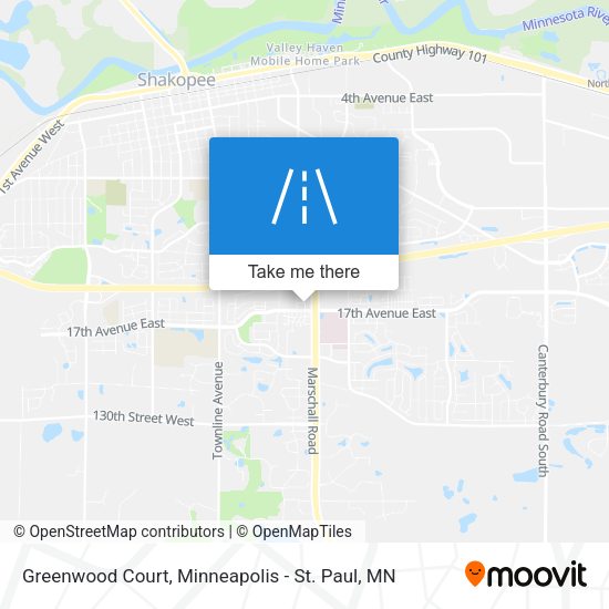 Greenwood Court map