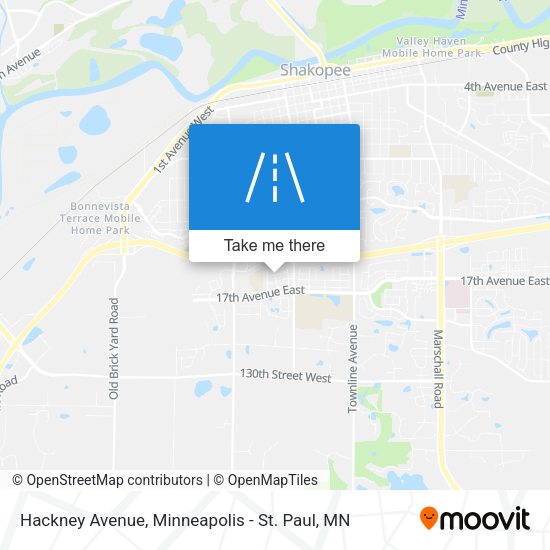 Hackney Avenue map