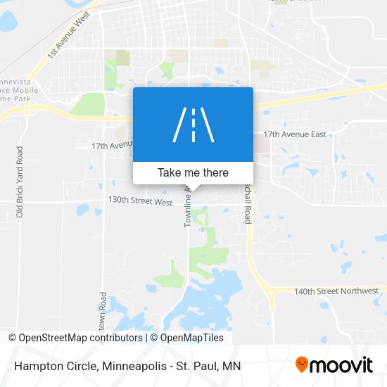 Mapa de Hampton Circle