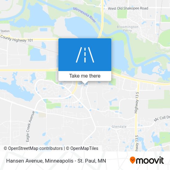 Mapa de Hansen Avenue