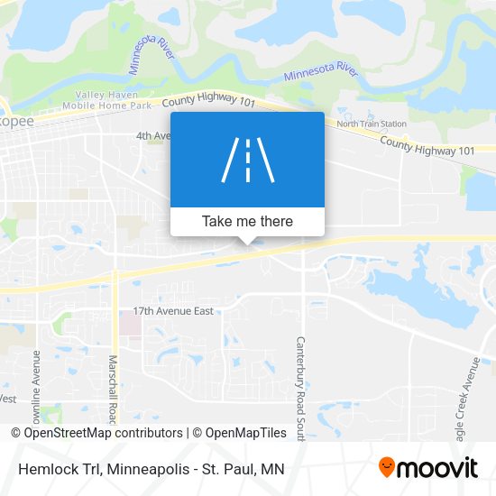Hemlock Trl map