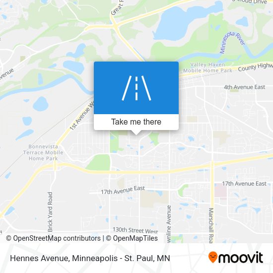 Hennes Avenue map