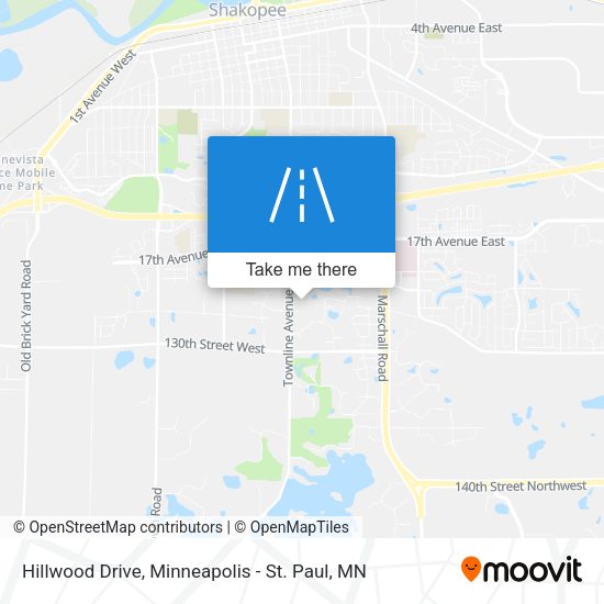 Hillwood Drive map