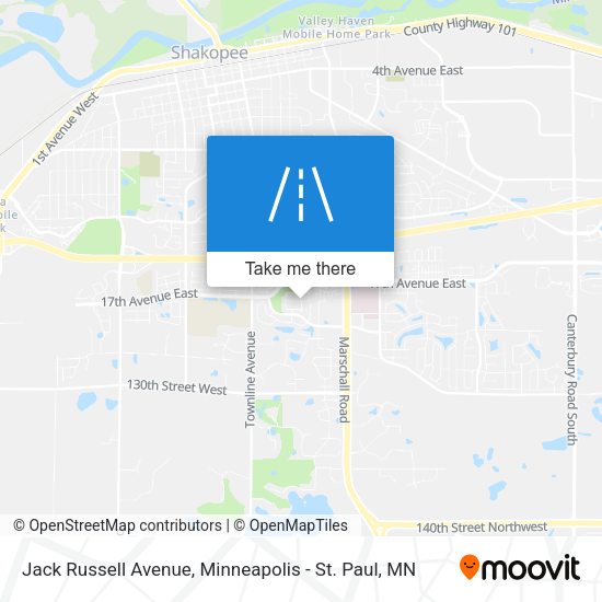 Mapa de Jack Russell Avenue