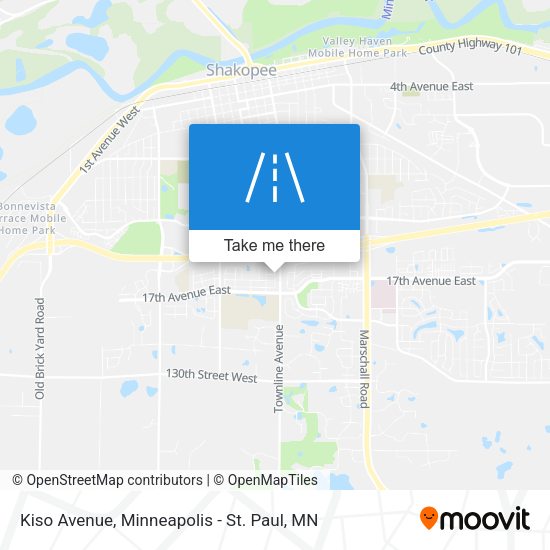 Kiso Avenue map