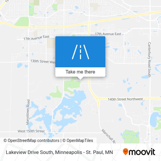 Lakeview Drive South map