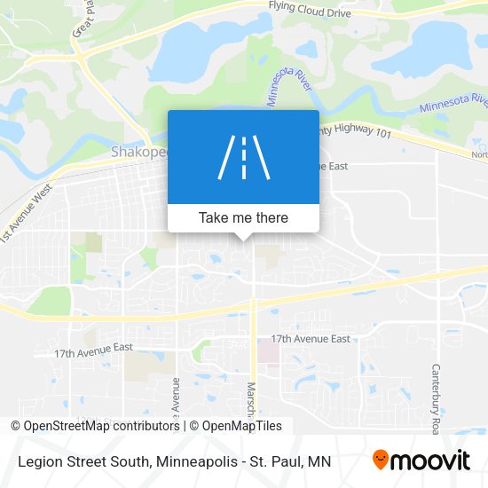 Legion Street South map