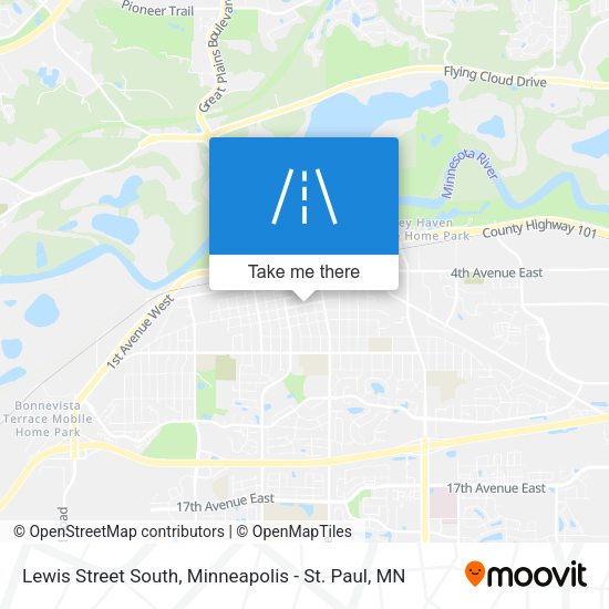 Lewis Street South map