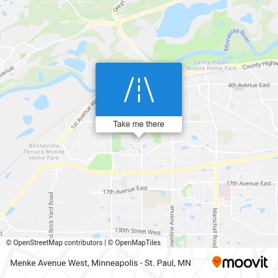Menke Avenue West map