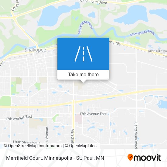 Mapa de Merrifield Court